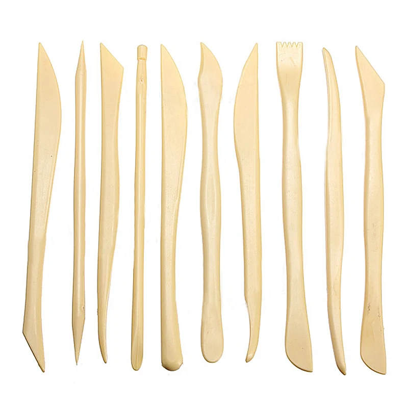 Sculpture Sculpt Pottery Wax Clay Tool Model Modelling Mold Sludge Shape Wood Carve Engrave Craft Play dough Handicraft Smooth | Дом и сад