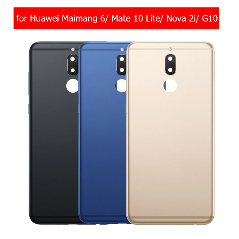 Оригинальная задняя крышка для huawei Maimang 6/mate 10 Lite/Nova 2i, задняя крышка для батареи, корпус, металлический дверной лоток для карт, держатель, запасные части