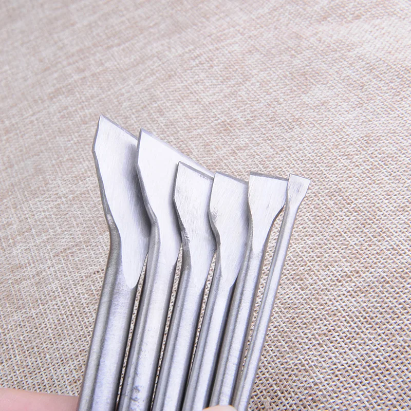 Инструменты для работы с кожей 6 шт./компл. Пробойники отверстий прямой пробойник