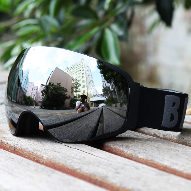 Профессиональные сферические двойные линзы uv400 противотуманные лыжные очки для