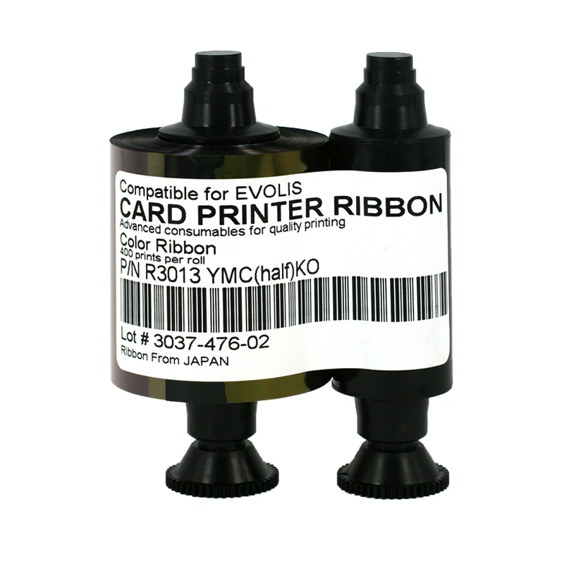 Совместимая цветная лента Evolis R3013 YMCKO с половинной панелью 400 принтов в рулоне для