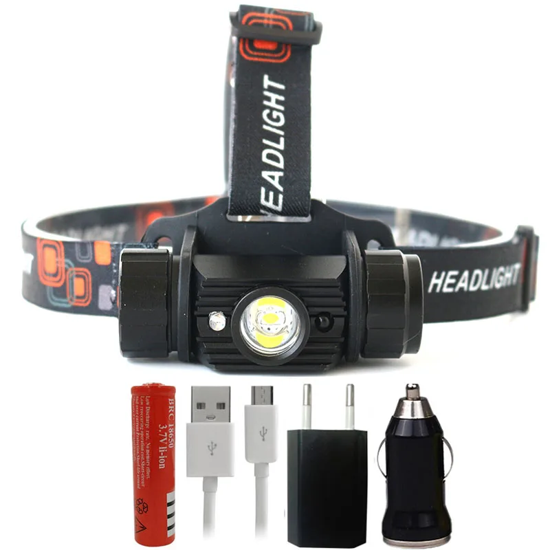 Package D Litwod Z20 9011 светодиодный налобный фонарь, Мини ИК-датчик, Индукционная фара, Usb Перезаряжаемый велосипедный фонарь для верховой езды, фонарик, Головной фонарь - Испускаемый цвет: Package D