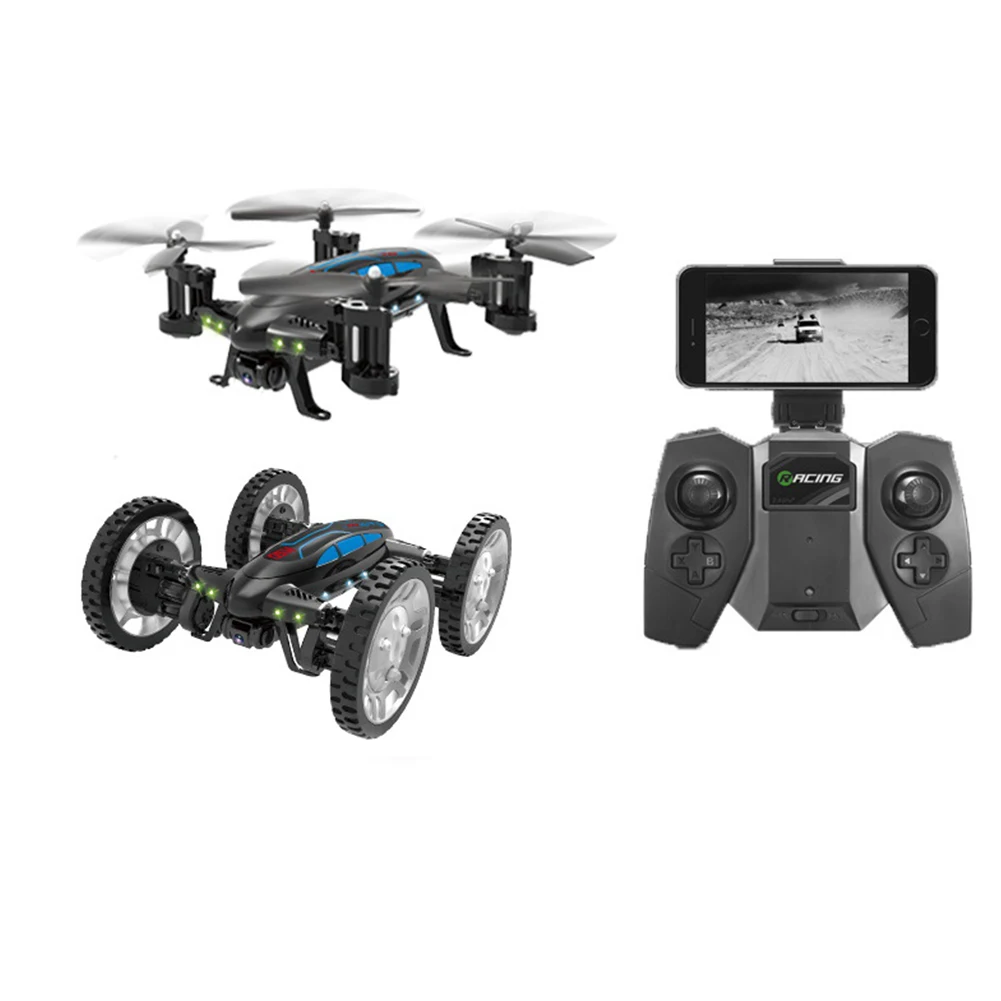 K20W 2.4GHz WIFI 0.3MP HD Camera 4CH 6 Axis LED RC Quadcopter Gyro Aircraft + High Speed Car Combo | Игрушки и хобби