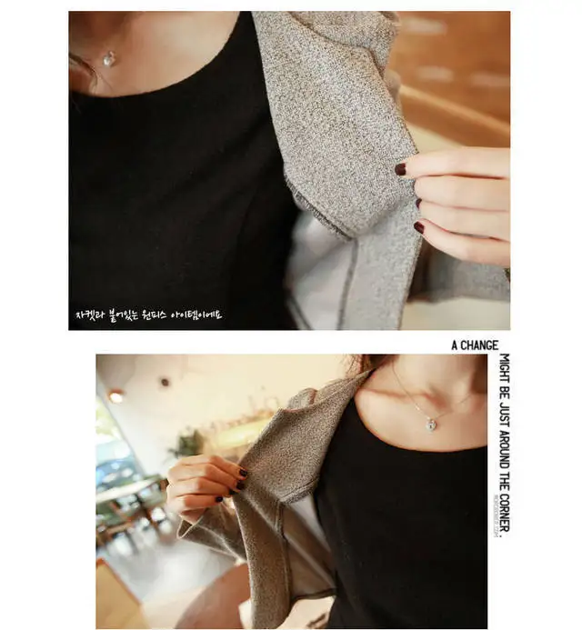 Набор 2: пиджак + Платье 2016 Новых Осенью Длинным Рукавом Элегантный Офис Партии