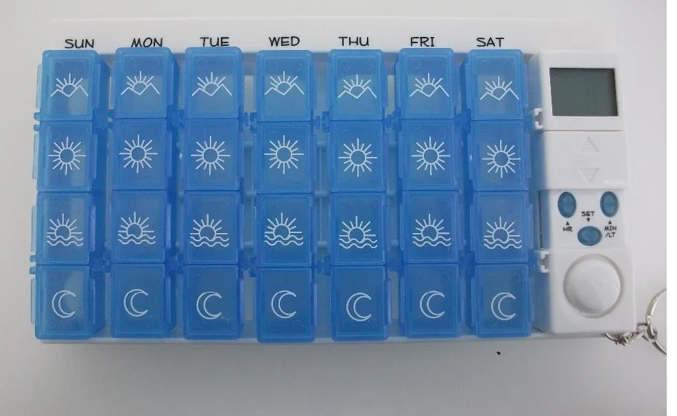 Цифровая коробка для таблеток 7 дней чехол напоминание с будильником