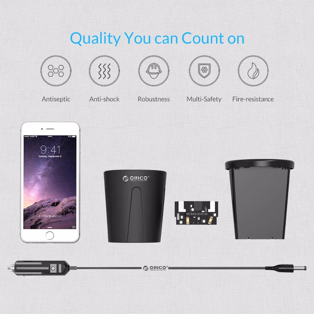 Автомобильное зарядное устройство ORICO USB 3 0 Type C PD для iPhone Samsung Xiaomi|Зарядные