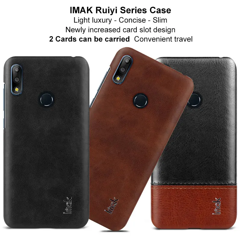 IMAK Ruiyi серия Роскошная кожа из искусственной кожи чехол для Asus Zenfone Max Pro (M2) ZB631KL
