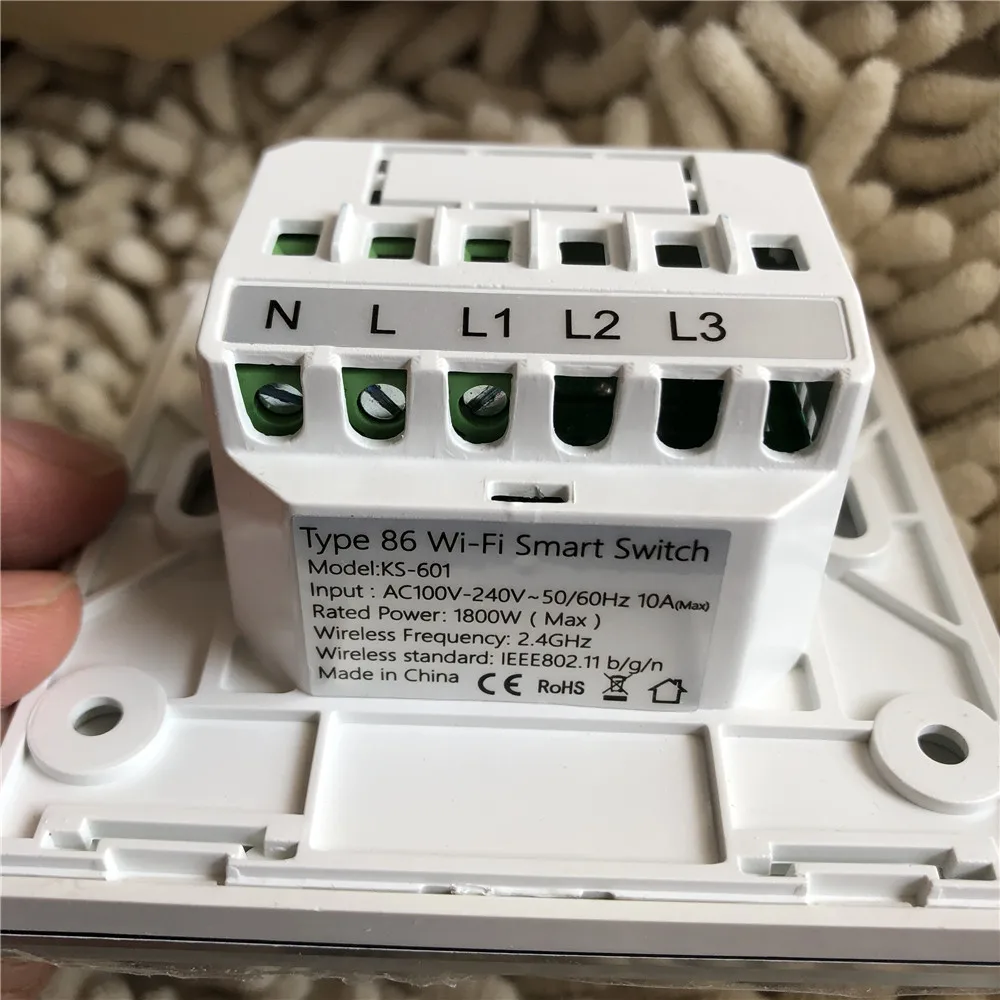 Настенный светильник ключатель света Rillpac KS-601 евро 86 стилей Wi-Fi беспроводное