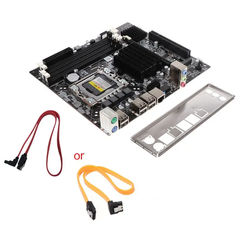 X58 настольная материнская плата LGA 1366 Pin DDR3 компьютерная материнская плата для L/E5520 X5650 RECC