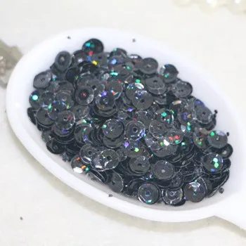 Высокое качество DIY 5 мм блестки лазерные яркие цвета блестки 12 видов цветов x 10 г всего 120 г, можно выбрать цвет