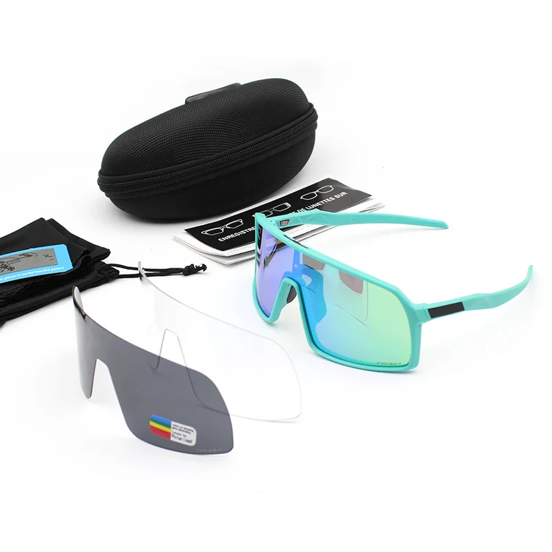 3 lens polarized Мужские и женские поляризованные велосипедные солнцезащитные очки солнцезащитные очки для шоссейного велосипеда мужские UV400 спортивные беговые очки для езды на велосипеде - Цвет: 3 lens polarized