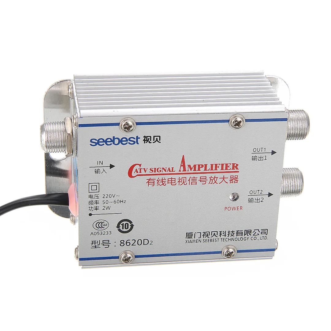 Высокое качество 2 пути CA tv VCR ТВ антенна разделитель усилителя сигнала 220V 45-860MHz домашний ТВ CA tv усилитель Mayitr