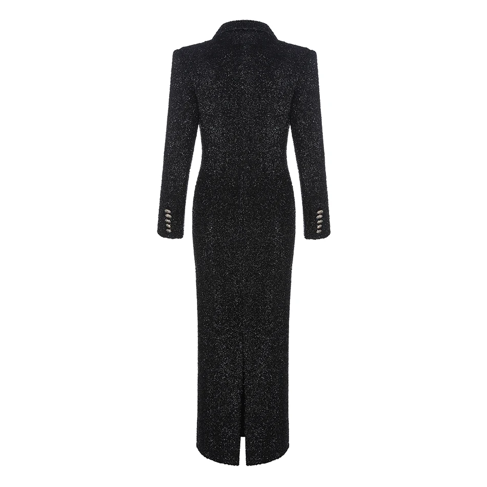 Новинка 2018 зимнее женское тонкое облегающее пальто сексуальное черное с