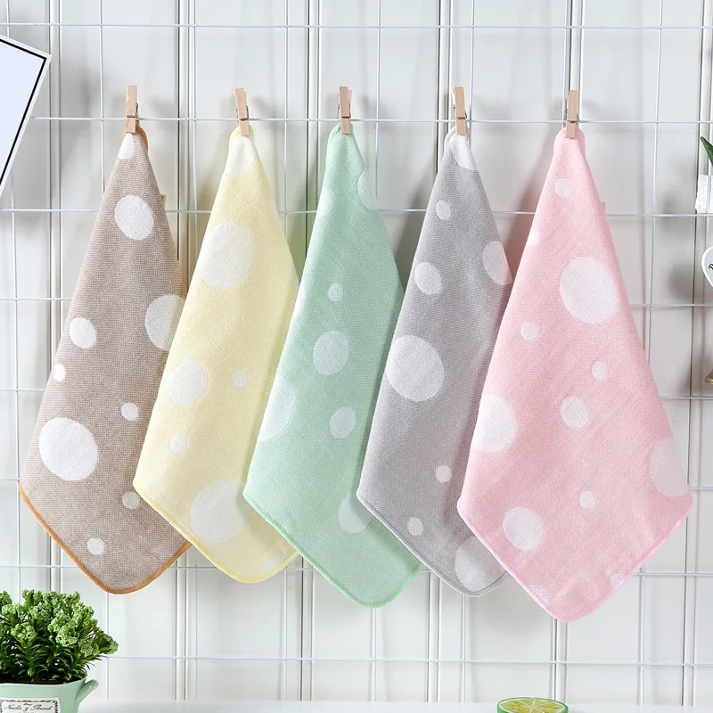 2 слоя жаккардовая хлопковое газовое детское полотенце для новорожденных