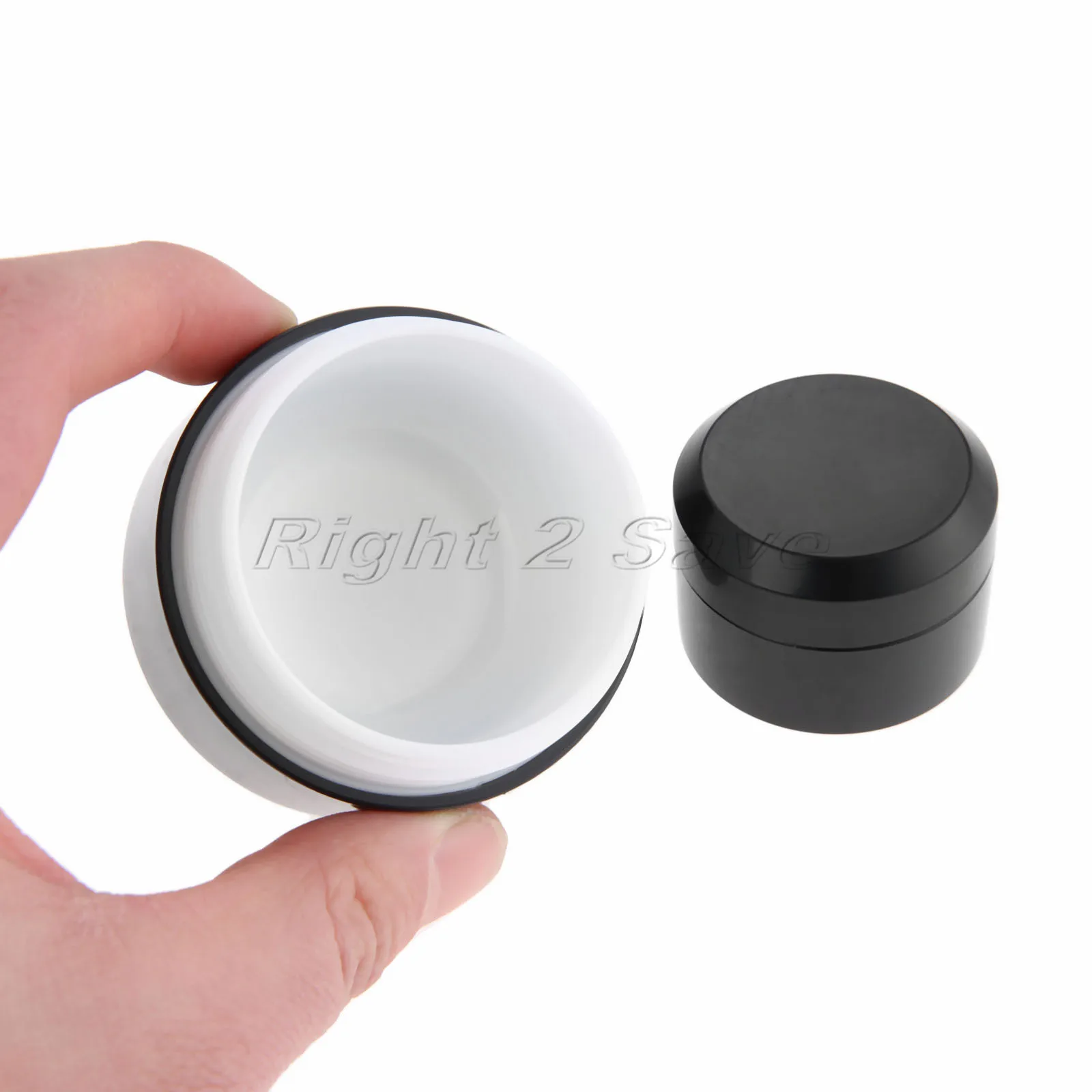 Черные пластиковые банки 1 шт. пустая Косметическая мини бутылка для макияжа