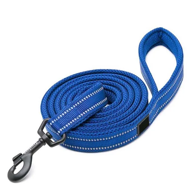 Royal Blue Truelove регулируемый поводок для собак без свинца, поводок для дрессировки домашних животных, светоотражающий многоцелевой нейлоновый сетчатый поводок для собак, для прогулок, дрессировки - Цвет: Royal Blue