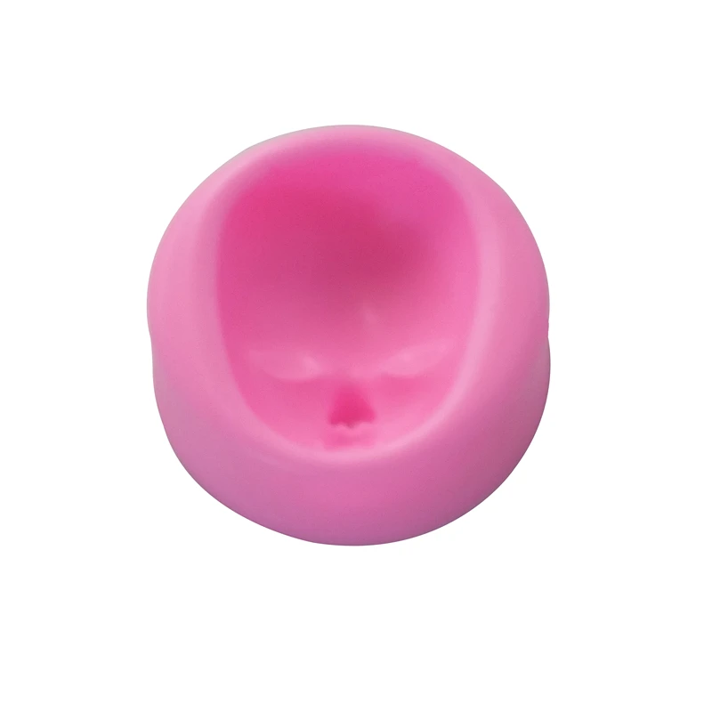 Pink 1 шт. инструменты для приготовления пищи силиконовая форма Полимерная глина шоколадные конфеты для приготовления желе и выпечки 3D детское лицо DIY девушка лицо человеческое лицо - Цвет: Pink