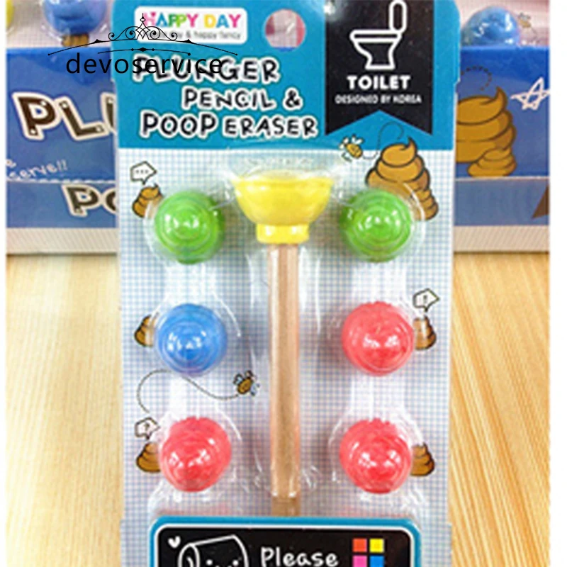 Резиновые ластики для детей смешные карандаши уборки подарок на день рождения