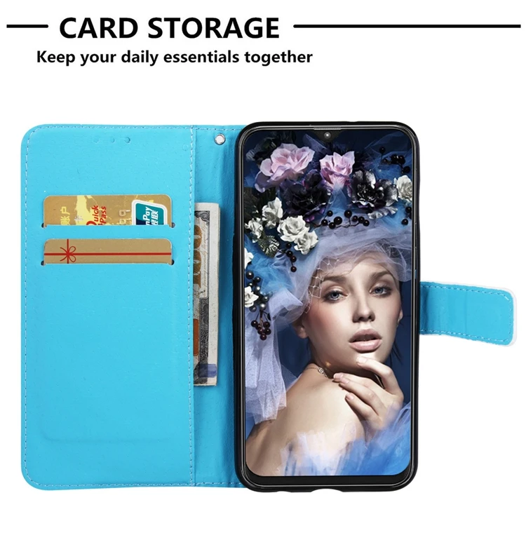 Чехол-книжка с откидной крышкой для Etui samsung Galaxy A10 A20 A30 A40 A50 A70 M10 M20 M30 S10 e Plus откидная крышка кожаный чехол-бумажник чехол для телефона Couqe