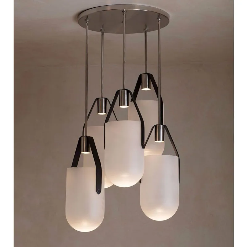 Скандинавская простая маленькая Подвесная лампа стеклянный для ресторана бара