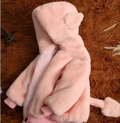 На осень-зиму 2019 пальто для девочек из натурального меха Детская куртка manteau hiver