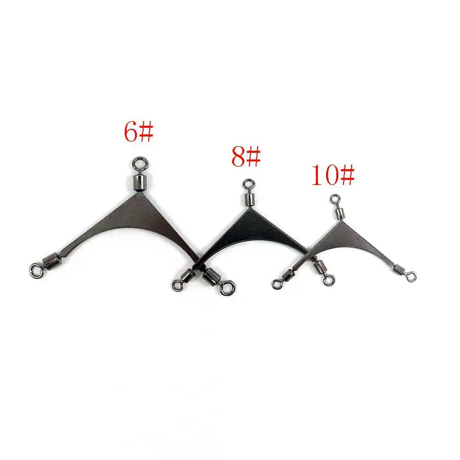 Minfishing 25 шт. 3-сторонний рыболовный Вертлюг из нержавеющей стали Вертлюги