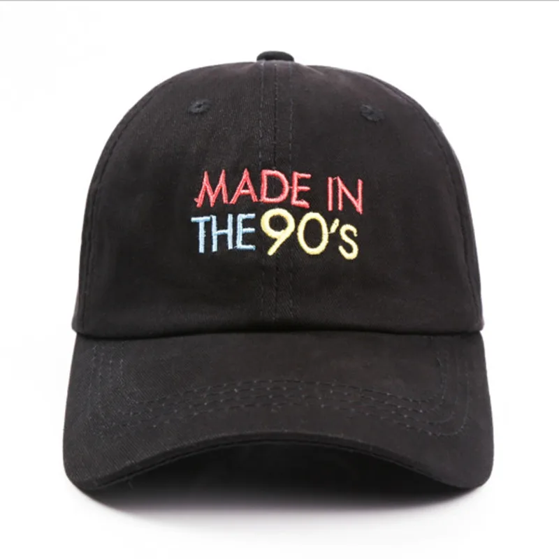 Высокое качество письмо Сделано в 90-х Snapback кепка хлопок Бейсболка для мужчин женщин Регулируемая Хип-хоп шляпа папы костяная Garros