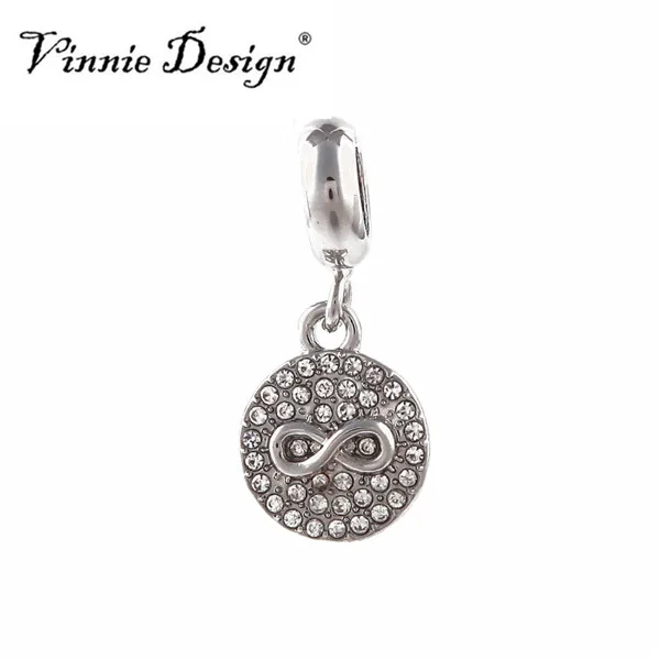 Vinnie Дизайн Бесконечные Ювелирные изделия Подвески Кристалл Бесконечность