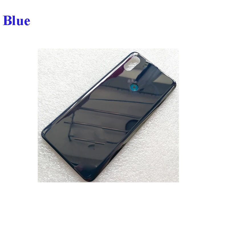 Синяя Керамическая Задняя стеклянная крышка для Xiaomi Mi MIX 3 Mix3 корпус батарейного