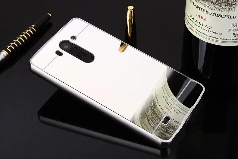 Mirror Case For LG G Vista VS880 Aluminum Frame + Hard PC Plating Back Cover Metal Phone |