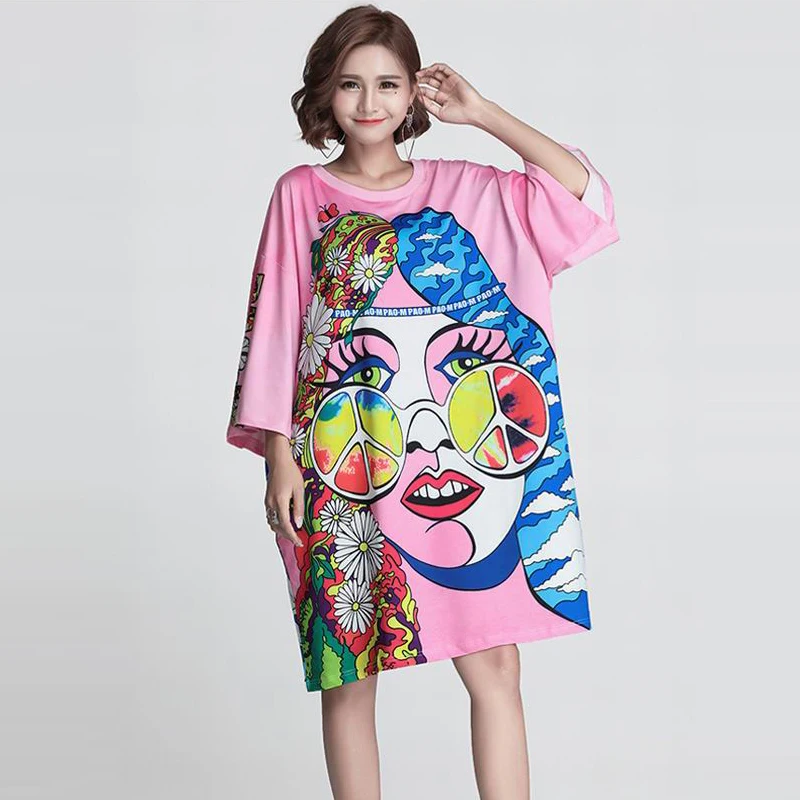 Высокое качество 2018 Новое поступление Летнее Для женщин розовый красивая печать