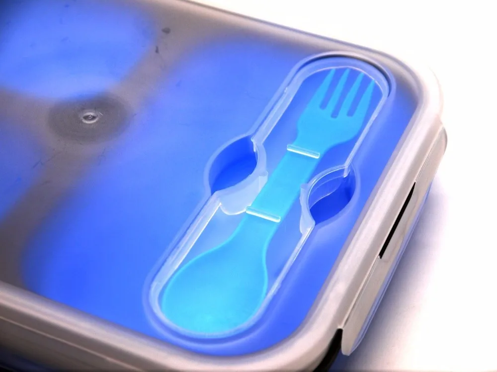 WALFOS портативная силиконовая коробка для ленча складной микроволновый Ланч-бокс