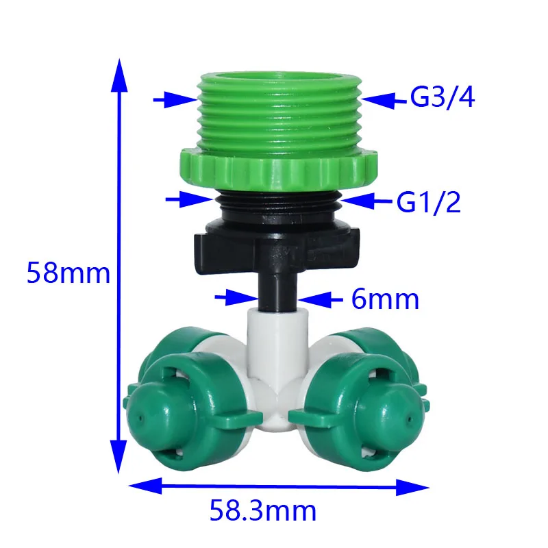 Распылительная насадка для орошения 1/2 распылителя 3/4 адаптер системы капельного
