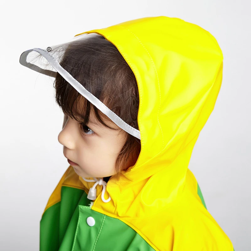 Красный дождевик для девочек накидка мальчиков детский студенческий костюм на