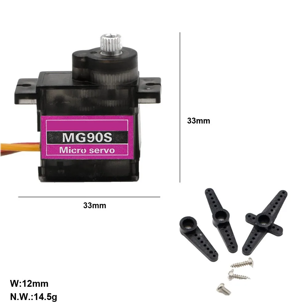 Thinary Electronic MG90S Metal gear Digital 9g Servo для Rc вертолета самолета лодки автомобиля MG90
