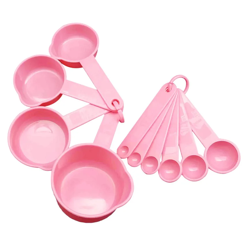10 шт./компл. кухонные мерные ложки розовая чайная ложка кофейная ложка для сахара мука для выпечки торта мерные чашки кухонные инструменты для приготовления пищи