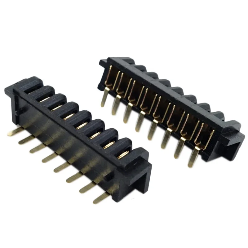 8pin разъем для аккумулятора ноутбука 2,5 мм Шаг 180 градусов изгиб ноги штекер и гнездо длина стопы 5,8 мм фиксированная точка