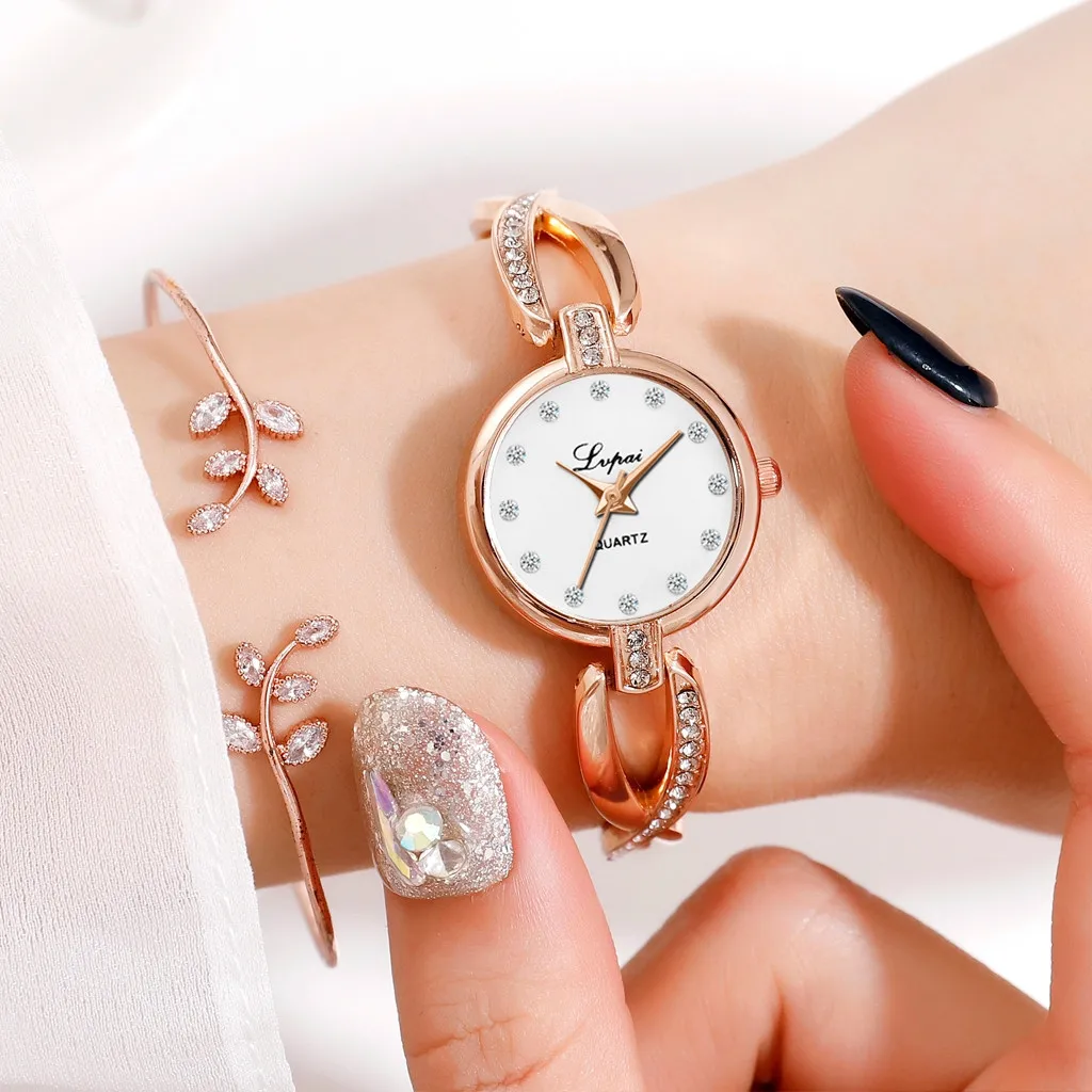 Женские повседневные часы Lvpai простые европейские модные маленькие и изящные с