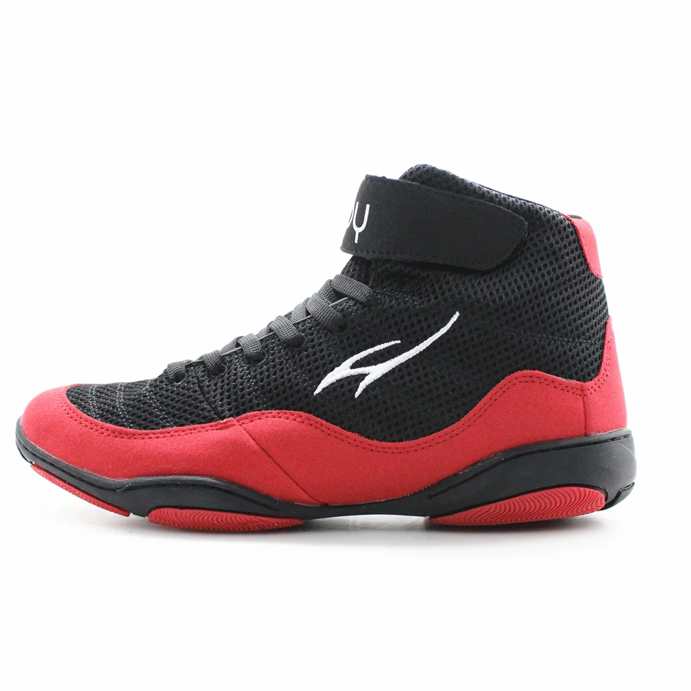 

Maultby 1.0 Speed Men's Boxing Training Boot Black / Red Wrestling Shoes