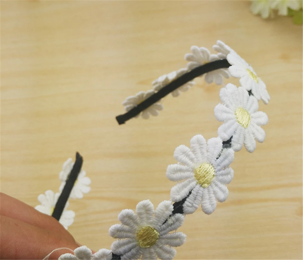 Женские аксессуары для волос девочек повязка на голову в виде ромашек Цветочная