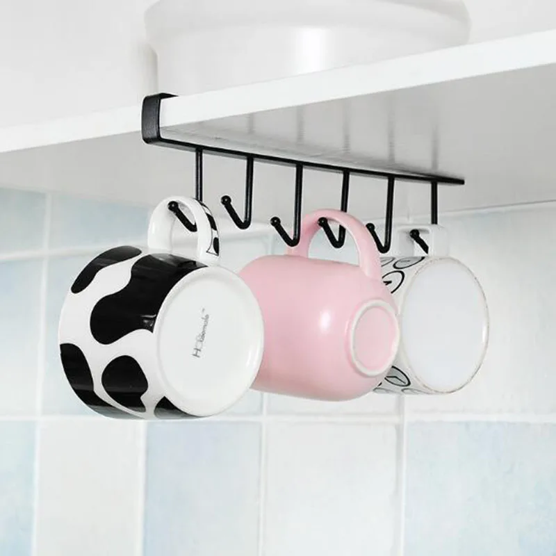 Cabinet To Receive A Rack of Multi-function Line Hook Closet Organizer Kitchen Storage Cupboard Hanging Hanger | Дом и сад