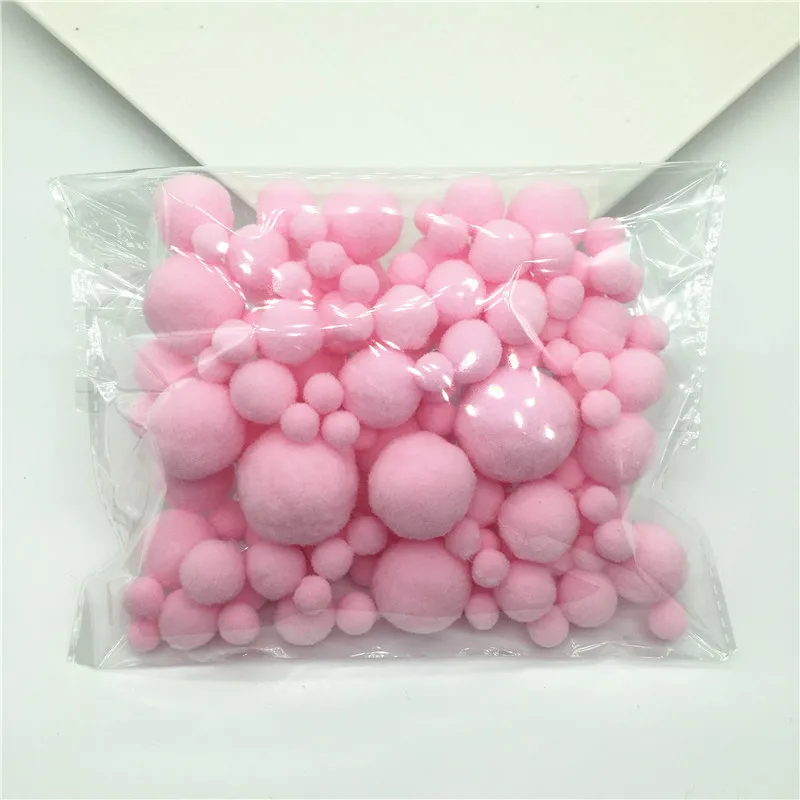 C13 Light Pink 20 г смешанные размеры разноцветные помпоны из меха DIY мягкие помпоны Свадебные украшения/аксессуары для шитья на ткани от 8 мм до 30 мм - Цвет: C13 Light Pink