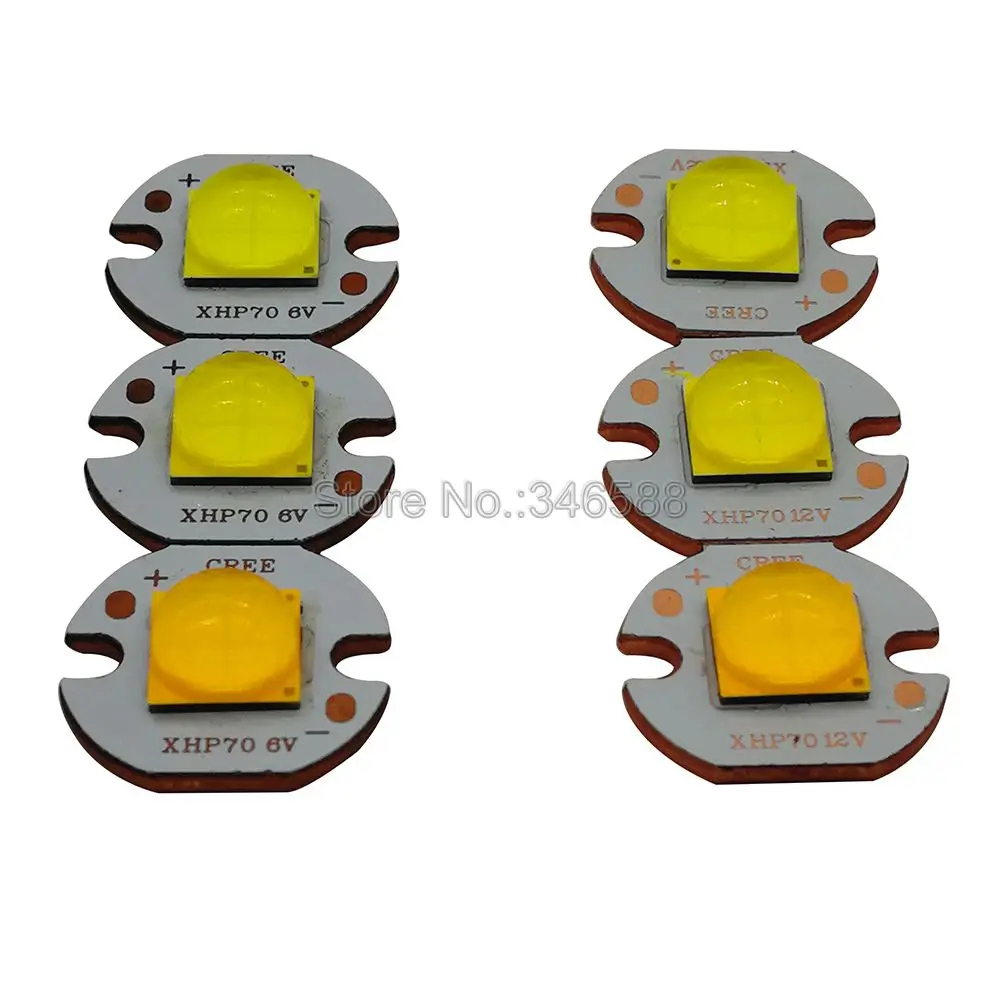 Светодиодный излучатель Cree XHP70.2 холодный белый/нейтральный белый/теплый белый