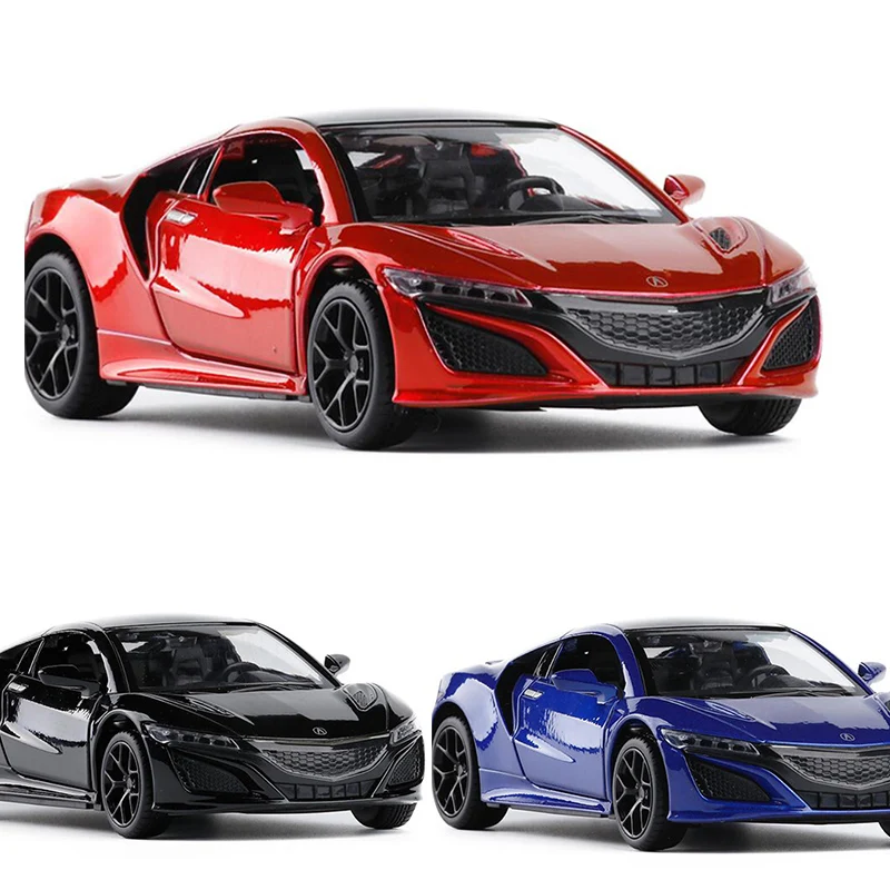 

1:32 High Simulation Scale Acura NSX Metal Alloy Super Diecast Car Model Toy With Pull Back Sound Light No Box For Kids Gifts