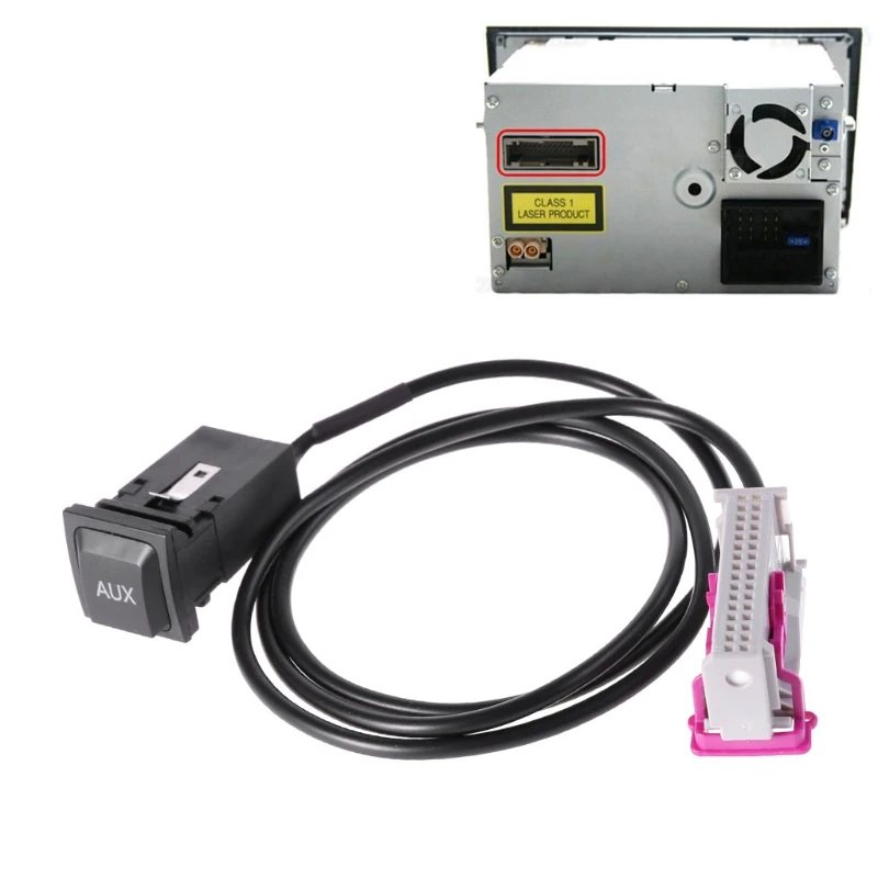 Лидер продаж новинка 1 шт. автомобильная внешняя навигация вспомогательная кнопка аудиоадаптер 32 контакта