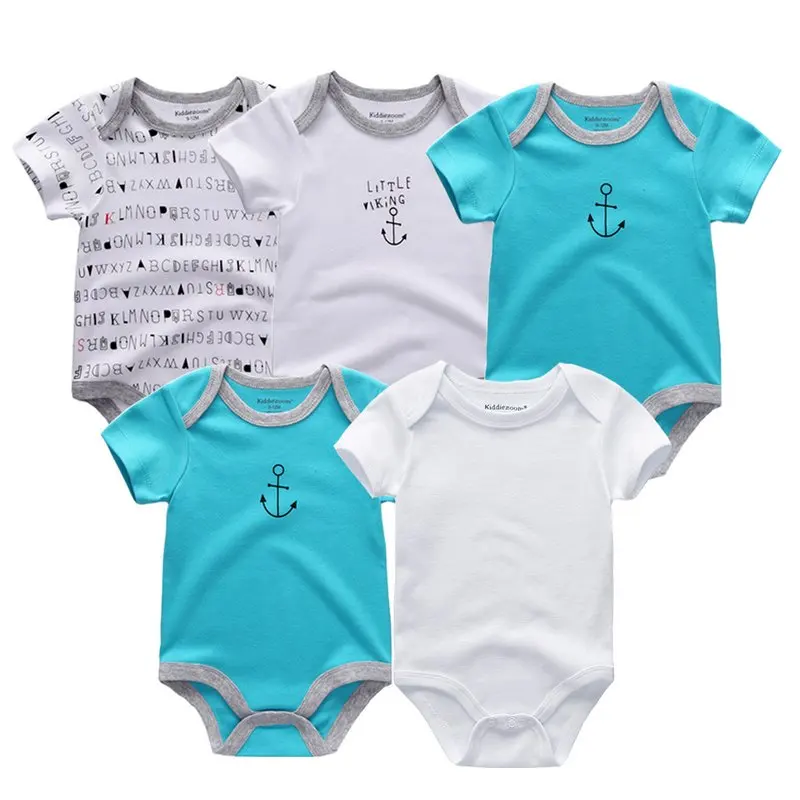 baby clothes60 Высокое качество, детский комбинезон с коротким рукавом из хлопка, с o-образным вырезом 0-12м, одежда для новорожденных мальчиков и девочек, комплекты Детской одежды платье для девочки боди одежда для новорожденных - Цвет: baby clothes60