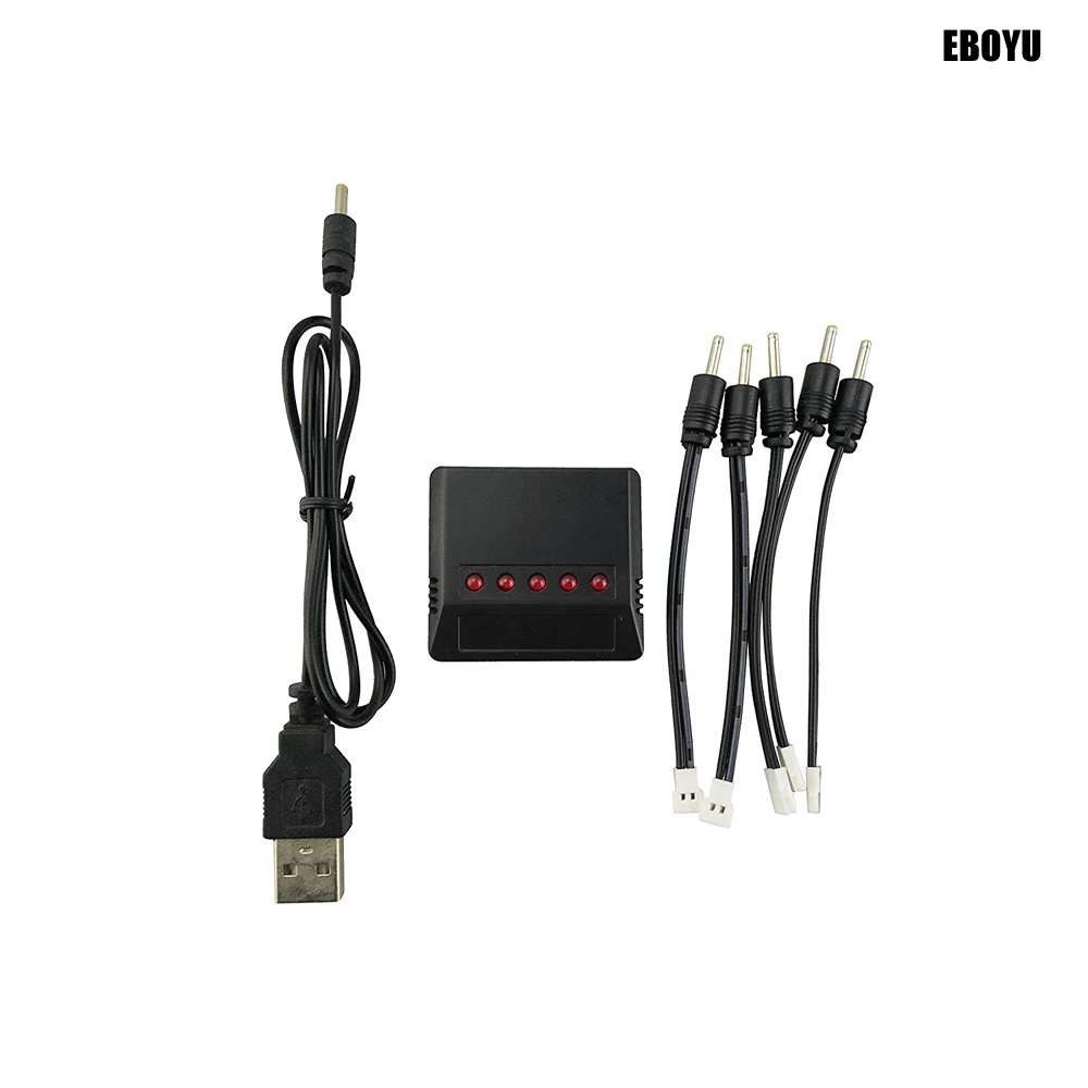 Балансирующее зарядное устройство 1 5 Lipo + шт. зарядных кабелей для JJRC H47 T47 HS160 E56 H47WH