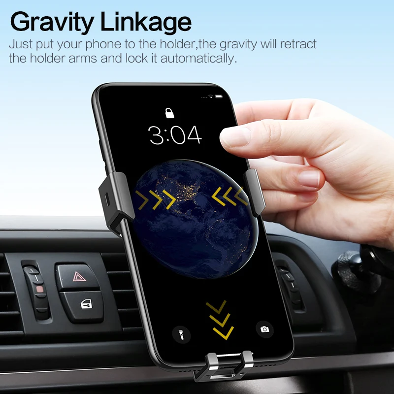 smartdevil car phone holder for iphone x 8 7 6 6s plus stand gravity reaction universal air vent mount clip for samsung xiaomi free global shipping