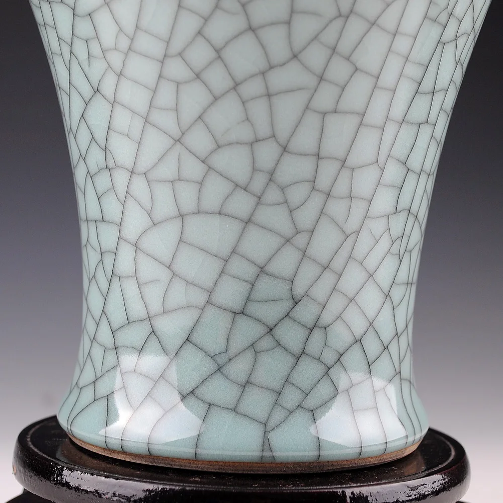 Керамическая глазурь Цзиндэчжэнь Античная ваза печи потрескивание рыбий хвост