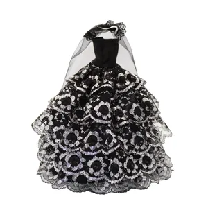 Черное кружевное свадебное платье, наряды для куклы Барби BJD, аксессуары для одежды, игровой домик, наряды кукла игрушки для детей куклы игрушки игрушки для девочекдетские игрушки одежда для кукол одежда для ба  рби